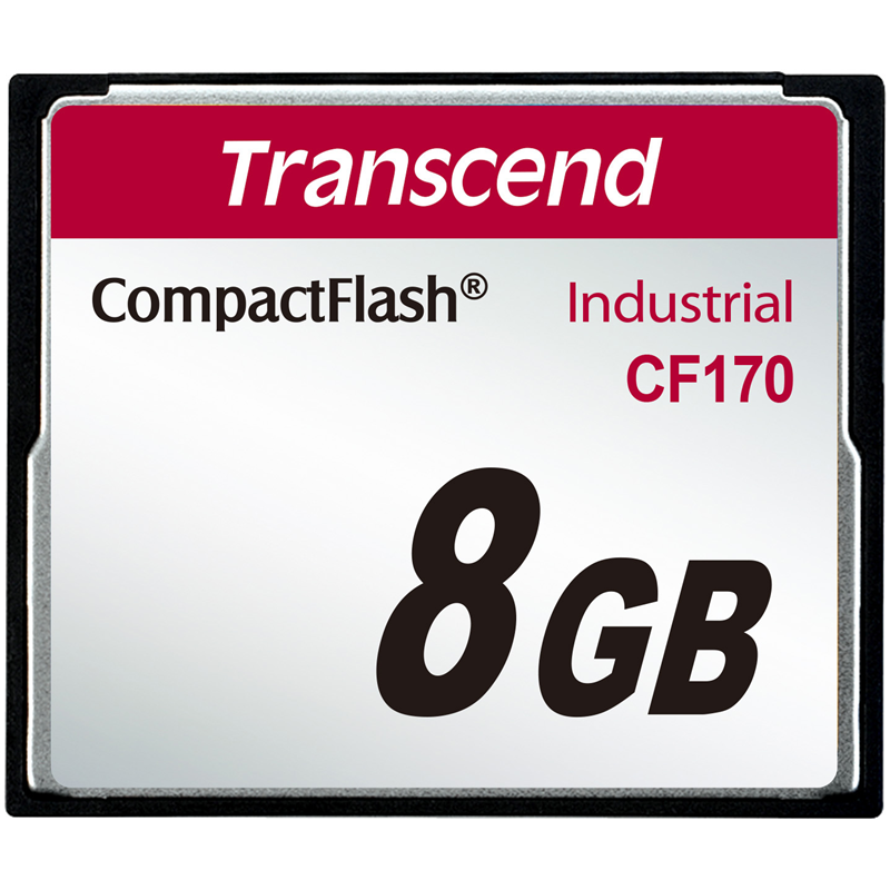 Карта памяти промышленная 8Gb CompactFlash Transcend Industrial CF170 (TS8GCF170)