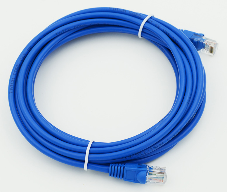 

Патч-корд UTP кат.5e, 5 м, RJ45-RJ45, синий, Behpex (630508)