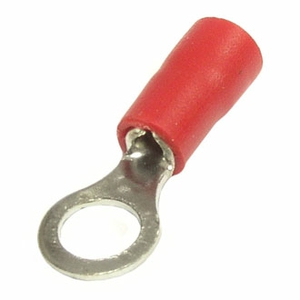 Наконечник НКИ кольцевой, 0.5 мм²/1.5 мм², под опрессовку, изолированный, красный, 100 шт., Netko Optima (RVL 1,25-5)