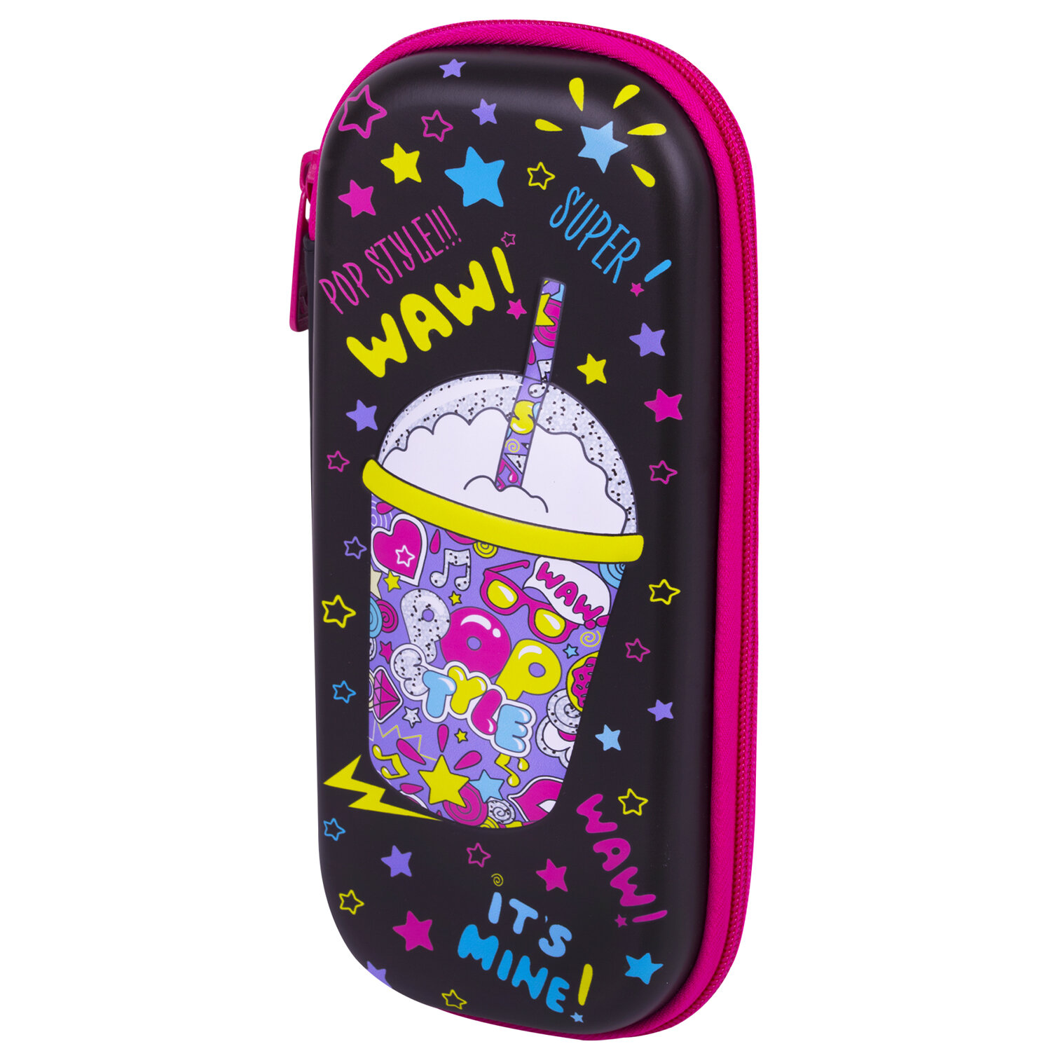 

Пенал-футляр Brauberg EVA Pop style, 1 отделение, черный (271552), Pop style