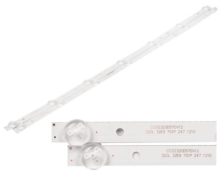 Светодиодная подсветка 32" CC02320D570V12, 3356218C06 (320L 32E9 7S1P 2X7) (комплект, 2 шт) (CC02320D570V12)
