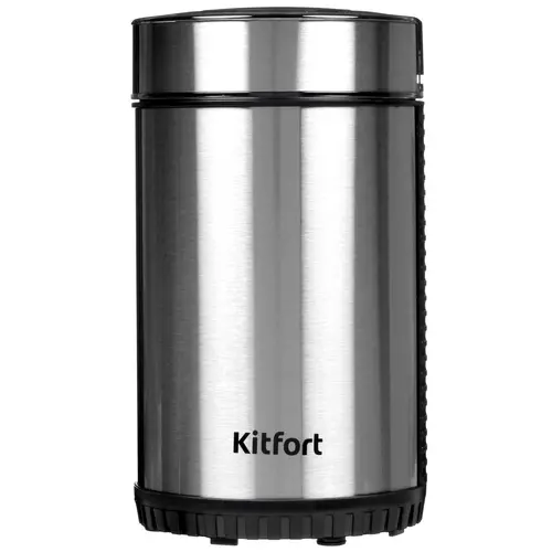 

Кофемолка Kitfort КТ-7109, ротационный нож, 40 г, 150 Вт, черный/серебристый (КТ-7109), КТ-7109