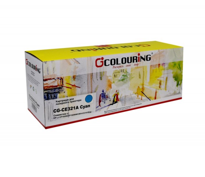 

Картридж лазерный Colouring CG-CE321A (CE321A), голубой, совместимый, для LJ CP1525N/CP1525NW/CM1415/1415fnw