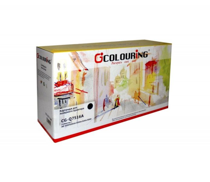 

Картридж лазерный Colouring CG-Q7516A/509, совместимый, для LJ 5200/5200dtn/5200tn/5200n/5200l/Canon LBP3500/3900/3950/3970