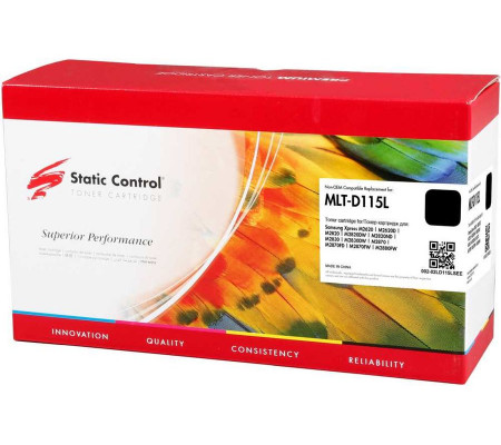 

Картридж лазерный Static Control 002-02LD115LSEE (MLT-D115L), черный, 3000 страниц, совместимый, для Samsung SL-M2620D/M2820ND/M2820DW