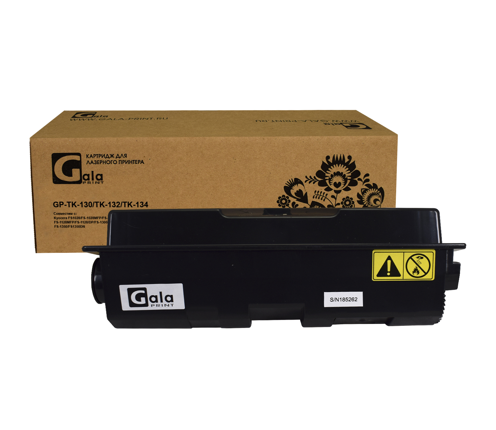 

Картридж лазерный GalaPrint GP-TK-130/132/134, совместимый для Kyocera