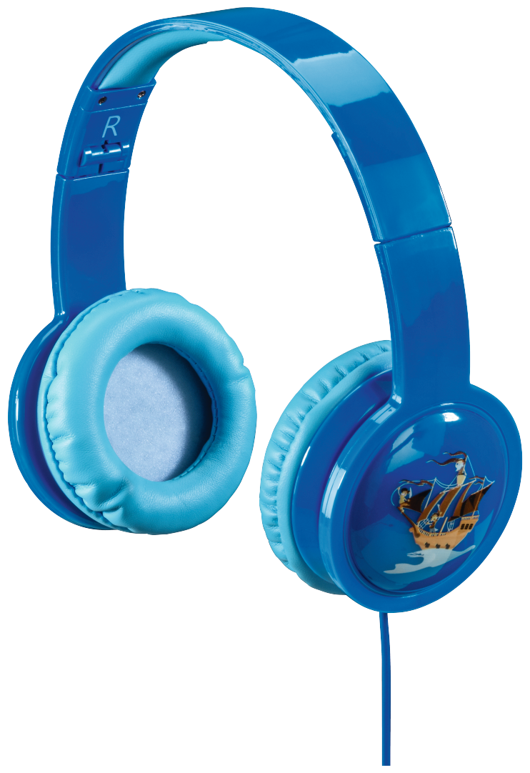 

Проводные наушники Hama Blink`n Kids, jack 3.5 mm, голубой (135663), Blink`n Kids