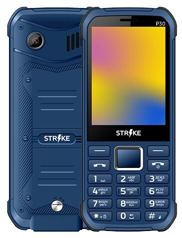 

Мобильный телефон Strike P30, 2.8" 320x240 TN, 32Mb RAM, 32Mb, BT, 1xCam, 2-Sim, 2500 мА·ч, micro-USB, темно-cиний, P30