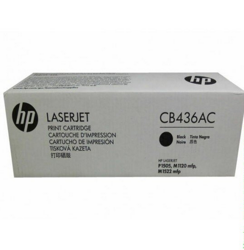 Картридж лазерный HP 36A/CB436AC, черный