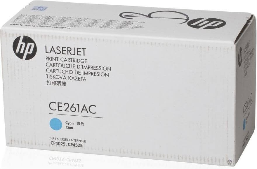 

Картридж лазерный HP 648A/CE261AC, голубой, 11000 страниц, оригинальный для HP LaserJet Enterprise CP4525, техническая упаковка, 648A