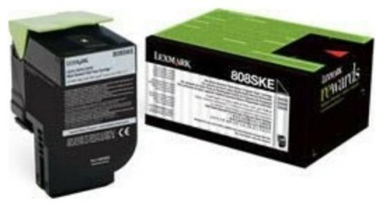 

Картридж лазерный Lexmark 808SKE/80C8SKE, черный, 2500 страниц, оригинальный для CX310/CX410/CX510, 808SKE