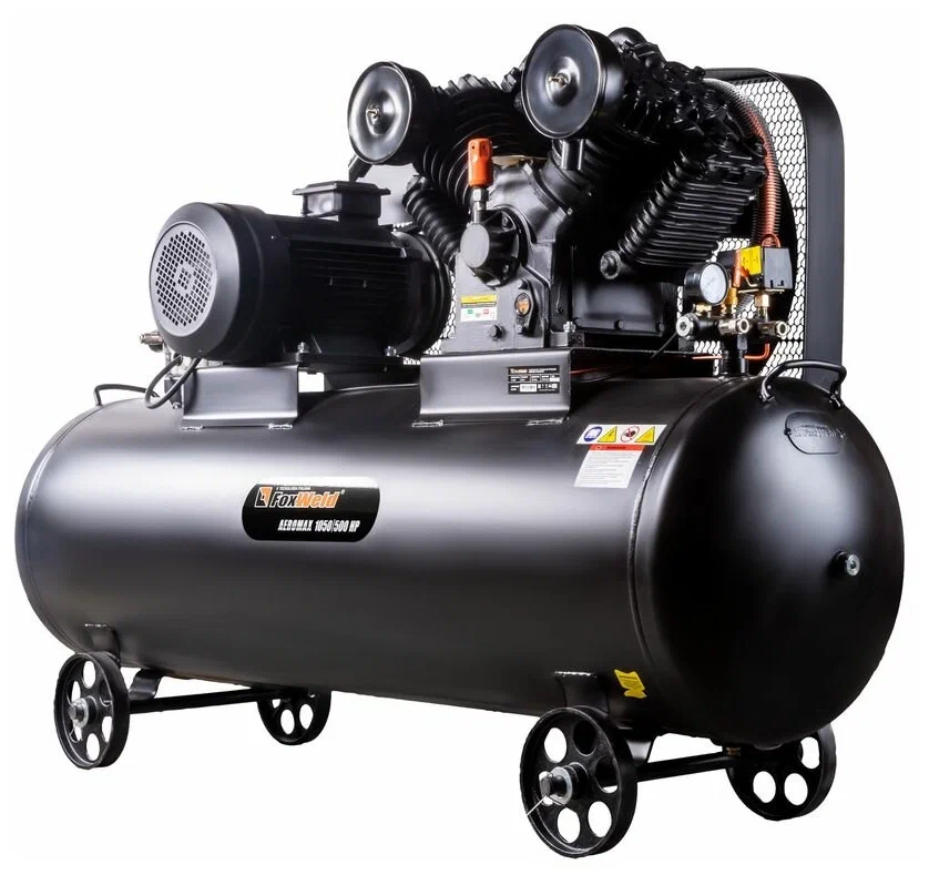 

Компрессор воздушный Foxweld AEROMAX 1050/500 HP, 7.5 кВт, 49.8 атм, 1050л/мин, 380В, 500 л, масляный, электрический, поршневой, ременной (9020), 1050/500 HP