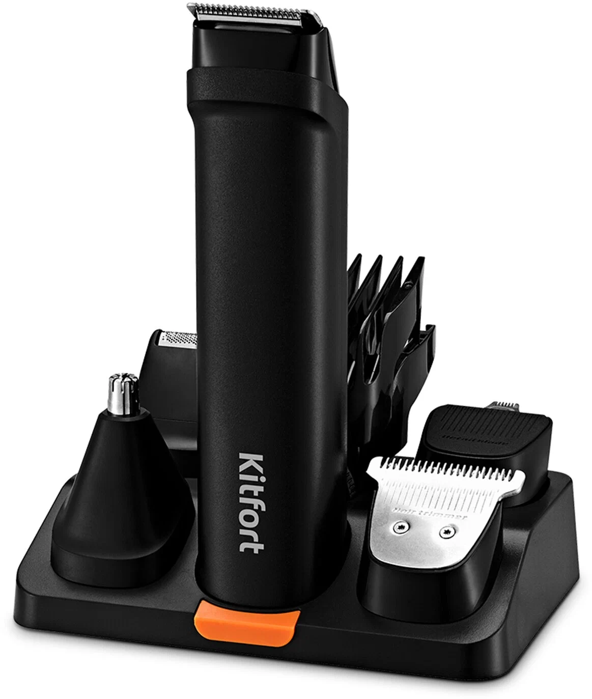 

Триммер Kitfort КТ-3140-2, насадок 7, черный/оранжевый (КТ-3140-2), КТ-3140-2