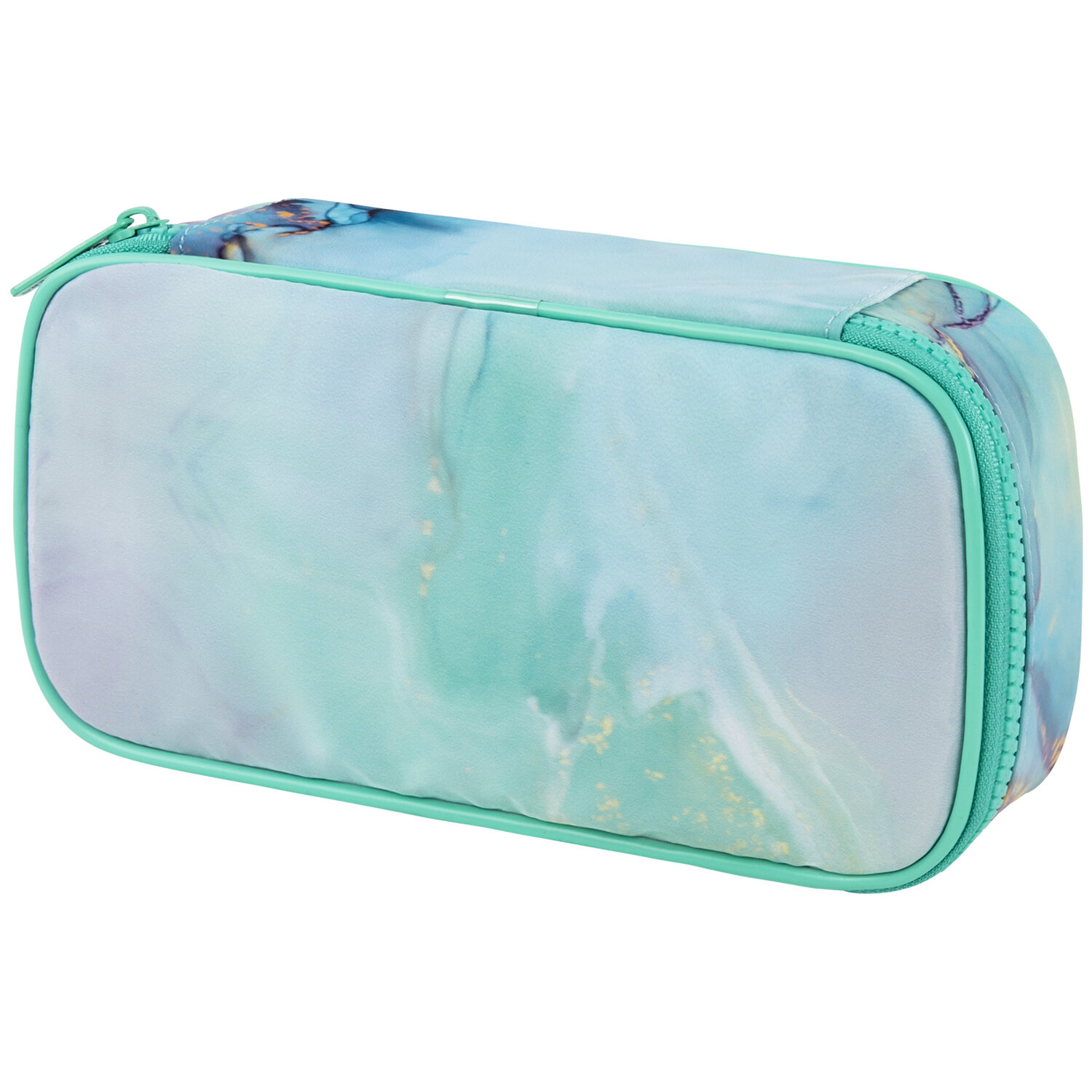 

Пенал Brauberg ORGANIZER SOFT-TOUCH Mint marble, 1 отделение, мятный (271571), Mint marble