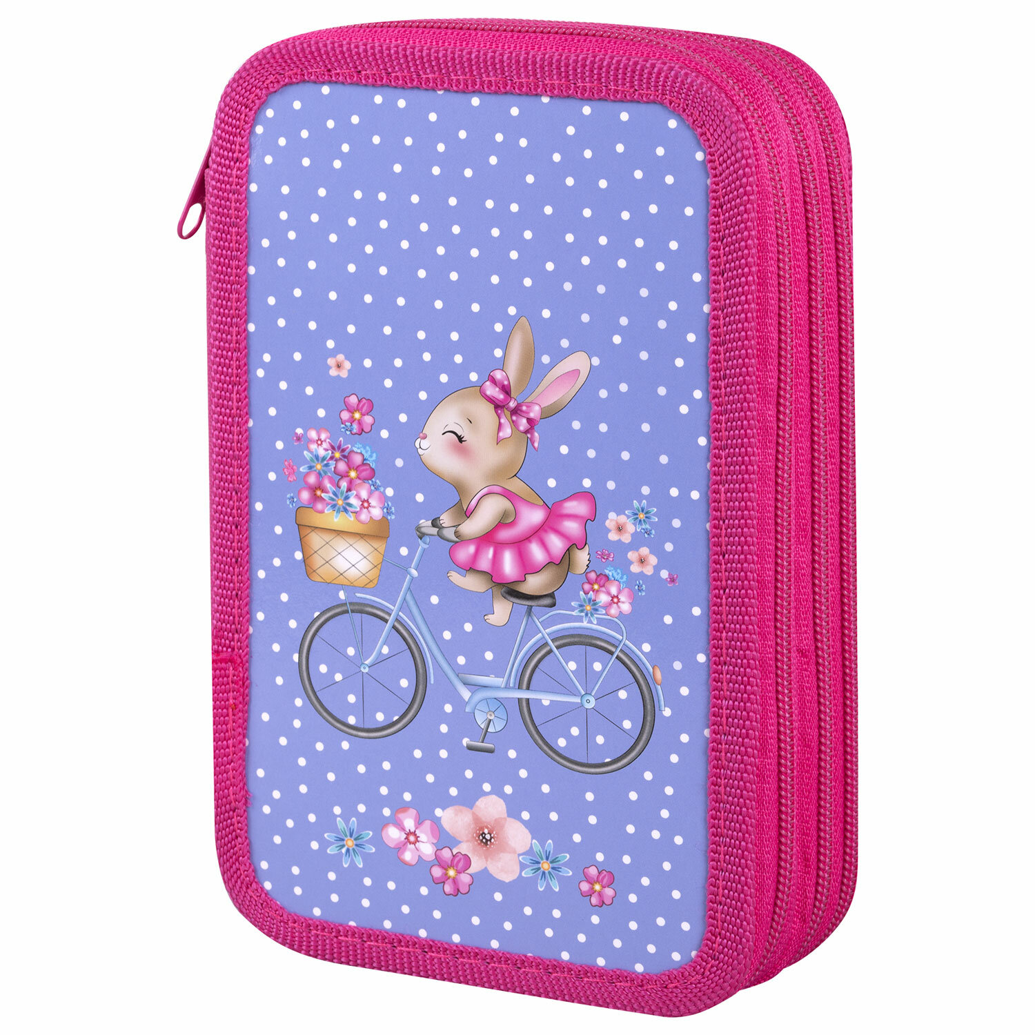 

Пенал ПИФАГОР TRIPLET Little Beauty, 3 отделения, лавандовый (271546), Little Beauty