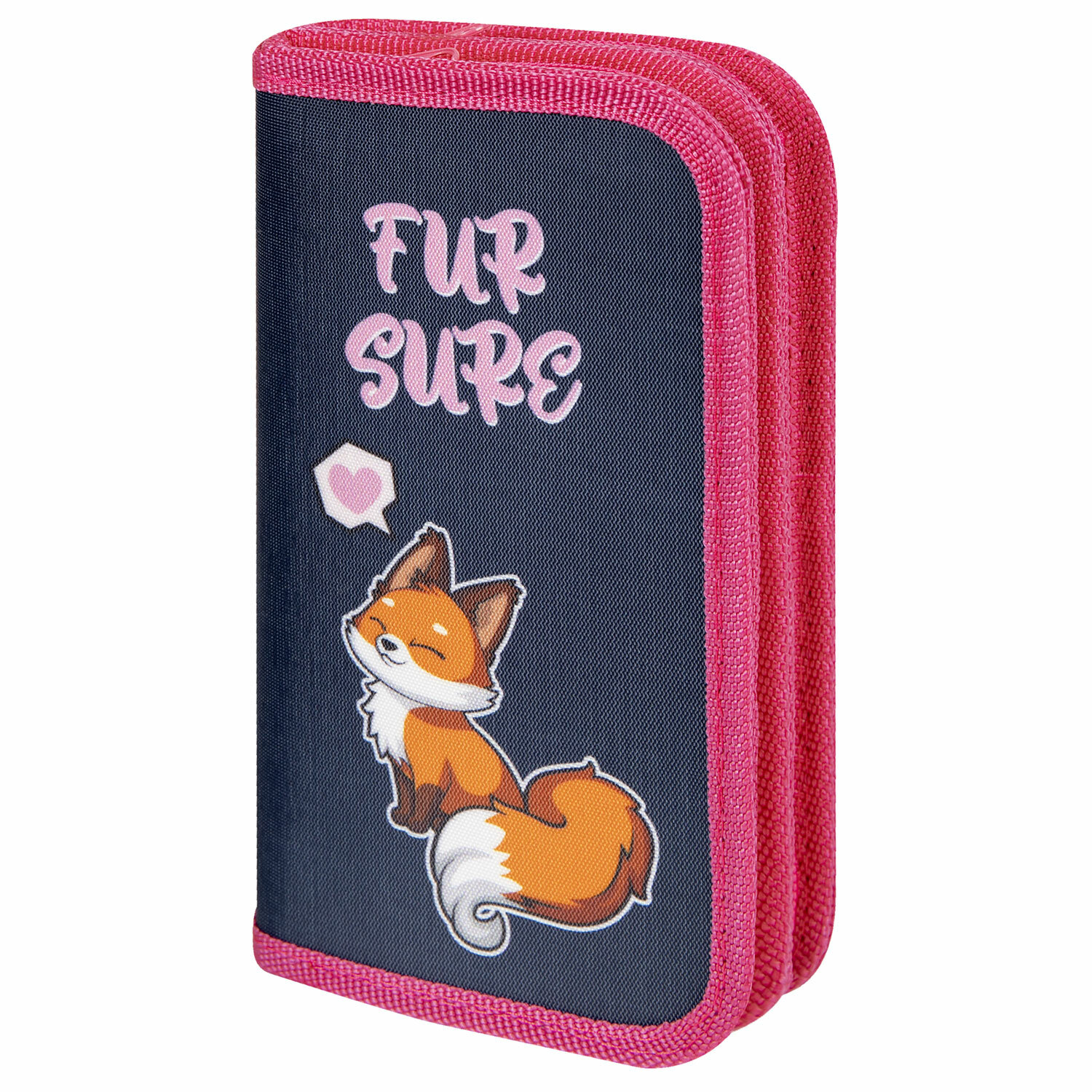 

Пенал ЮНЛАНДИЯ EXTRA Nice fox, 2 отделения, темно-синий (271022), Nice fox
