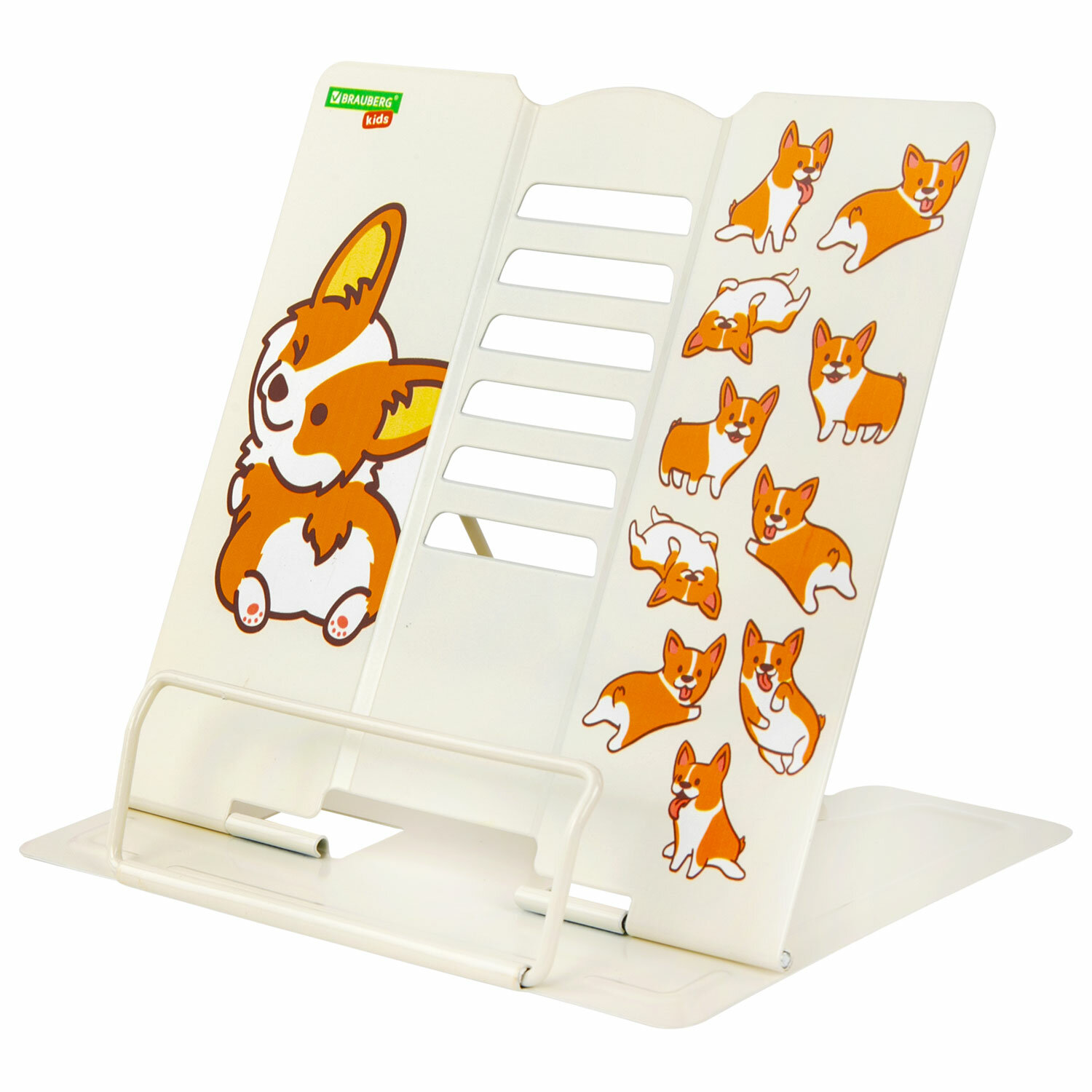 

Подставка BRAUBERG Corgi Pup, 1 отделение, металл, бежевый (238054), Corgi Pup