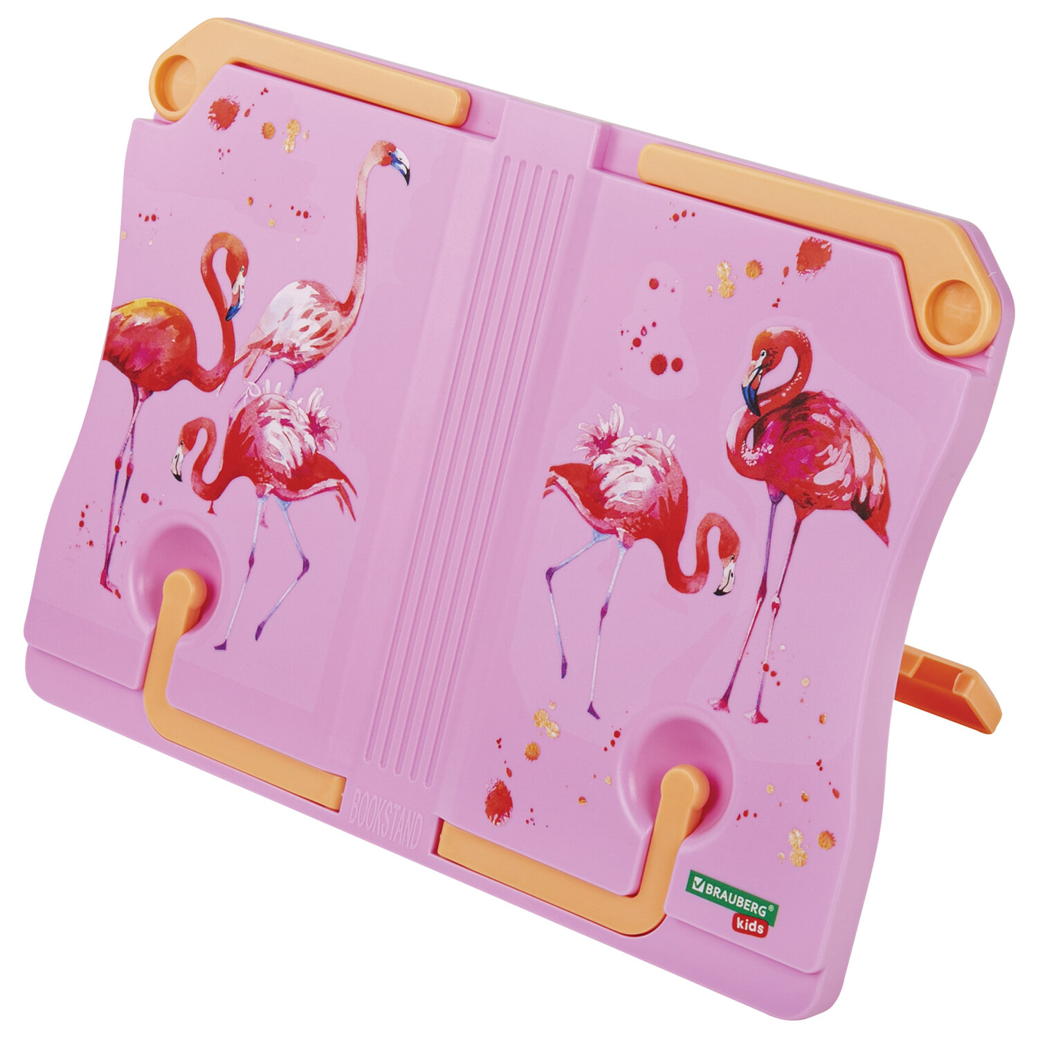 

Подставка BRAUBERG Flamingo, 1 отделение, пластик, розовый (238061), Flamingo