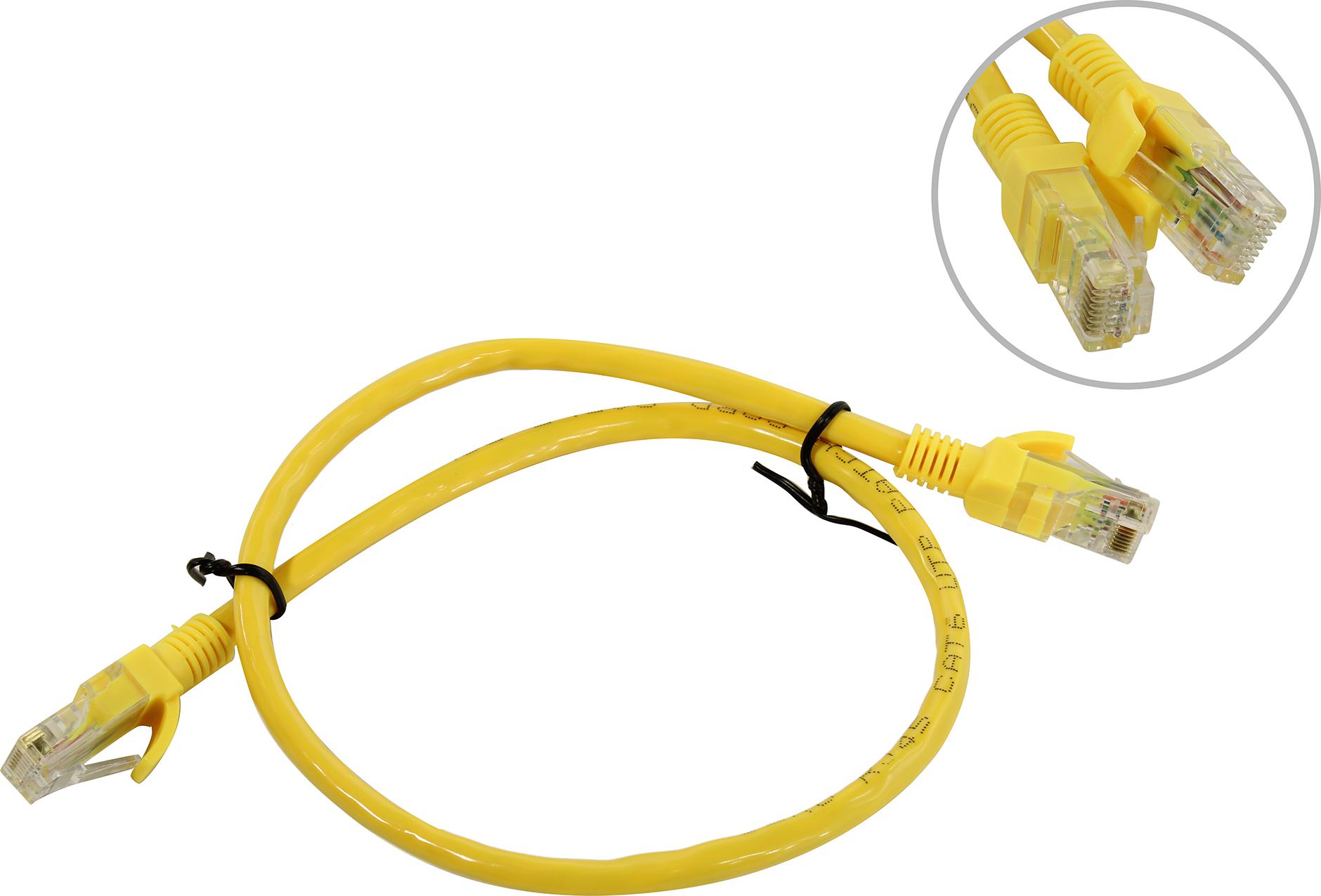 

Патч-корд UTP кат.6, 50 см, RJ45-RJ45, желтый, Exegate