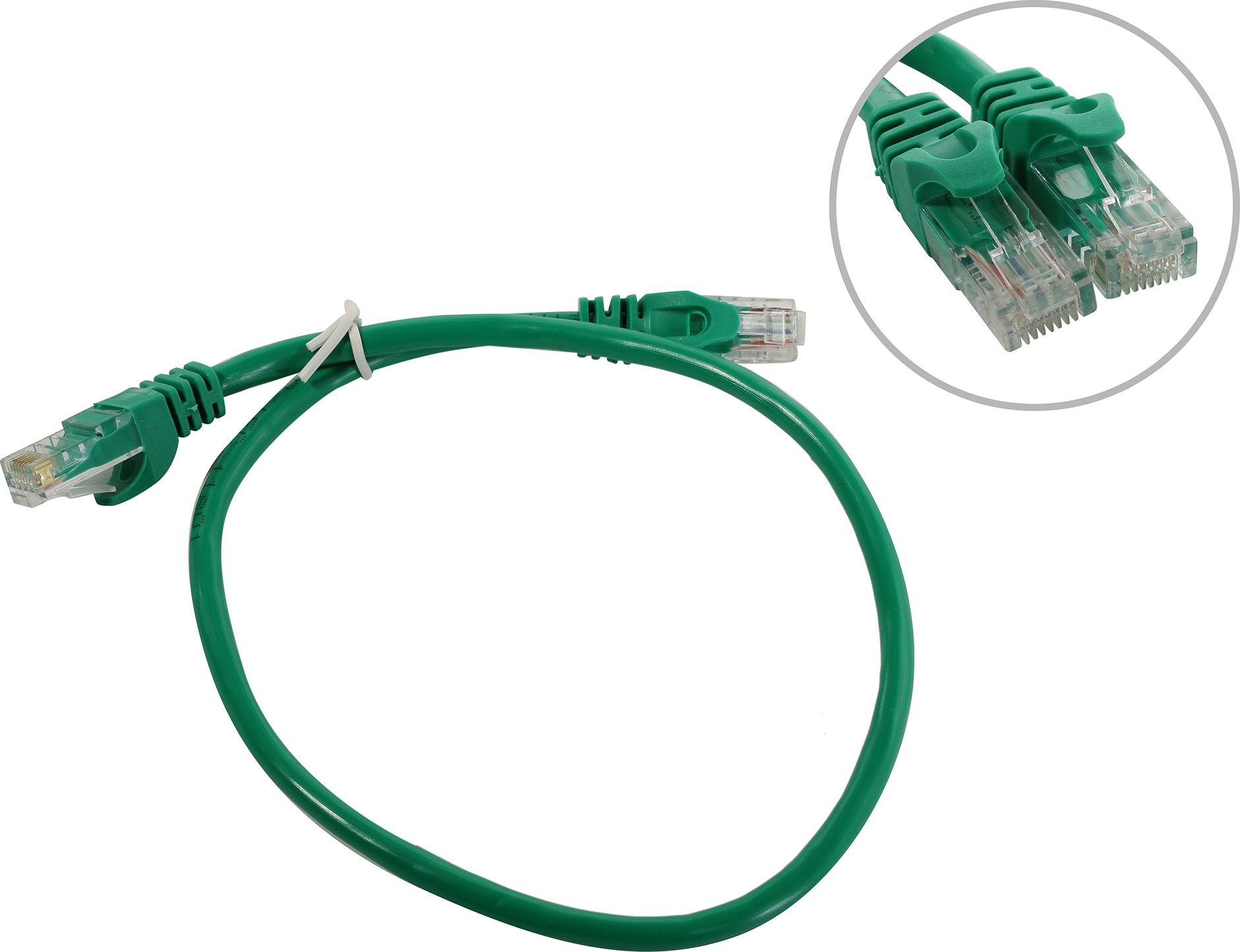 

Патч-корд UTP кат.6, 50 см, RJ45-RJ45, зеленый, Exegate