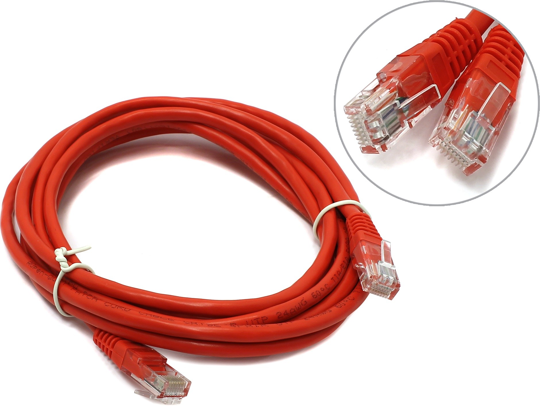 

Патч-корд UTP кат.5e, 3 м, RJ45-RJ45, красный, Exegate