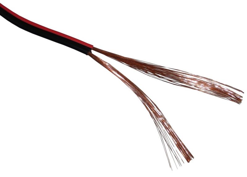 Акустический кабель Technolink 100.ACC.T-7316.2X.1/4B, 2x1 мм², омедненный алюминий, 100 м, черный/красный (55979)