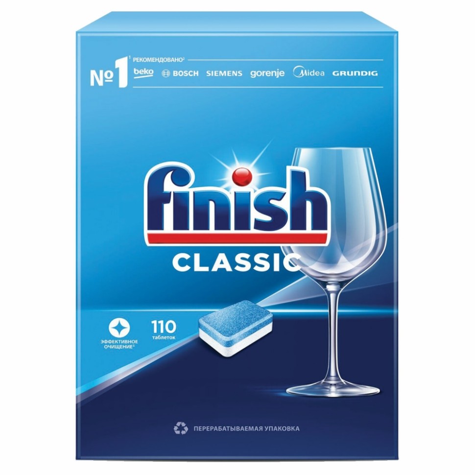 

Таблетки для посудомоечной машины Finish Classic, 110 шт.