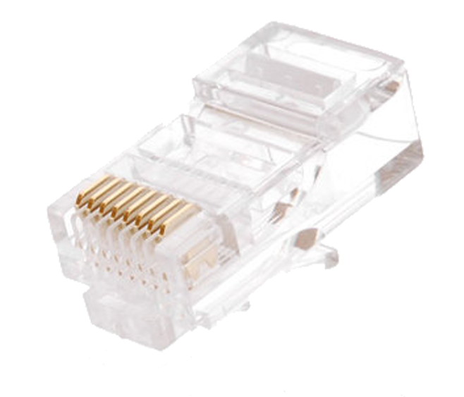 Коннектор RJ-45 8P8C категория 5e, 100шт., NETLAN (EC-UP8P8C-5E-003-TR-100)