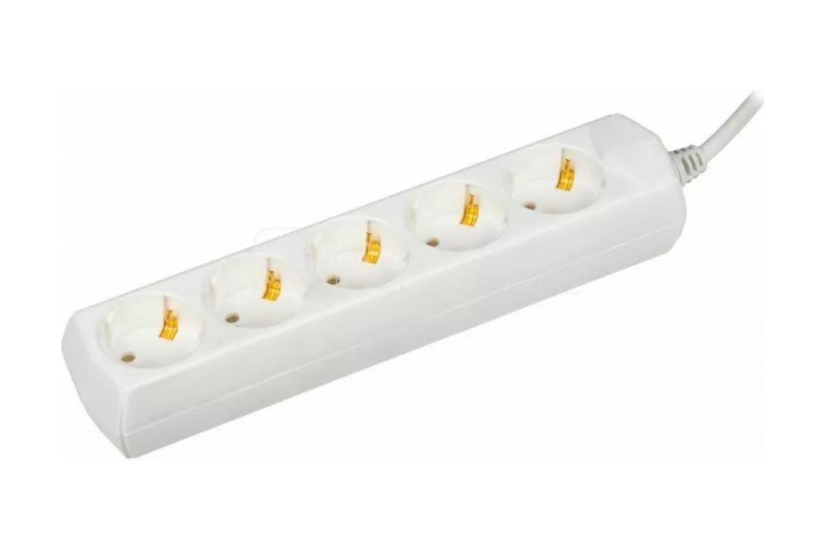 

Удлинитель Generica У05, 5-розеток, 1.5 м, белый (WYP10-10-05-D15-Z-G), У05