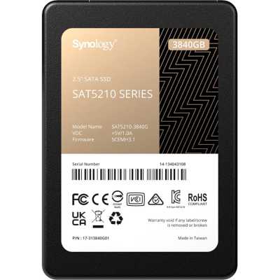 

Твердотельный накопитель (SSD) Synology 3.84Tb SAT5210, 2.5", SATA3 (SAT5210-3840G)