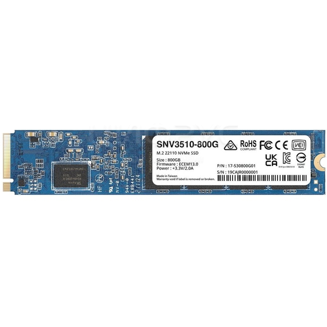 Твердотельный накопитель (SSD) Synology SNV3510 800Gb, M.2 22110, PCI-E