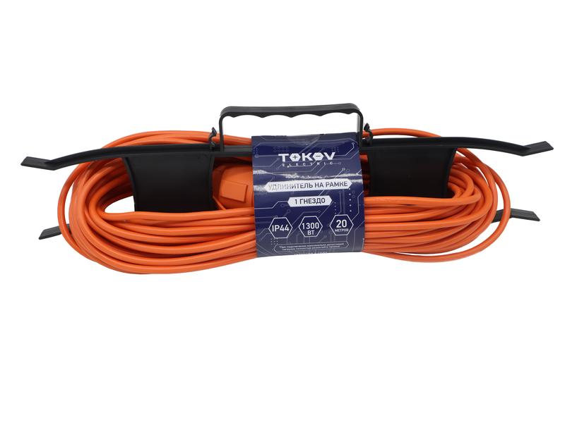 

Удлинитель на рамке TOKOV ELECTRIC, 1-розетка, 20 м, оранжевый (TKE-SR20-075)