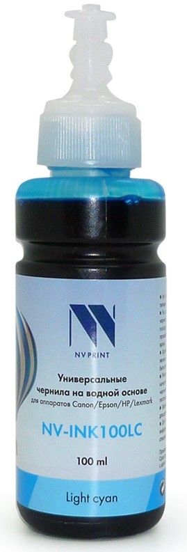 Чернила NV-Print (NV-INK100ULC), светло-голубой
