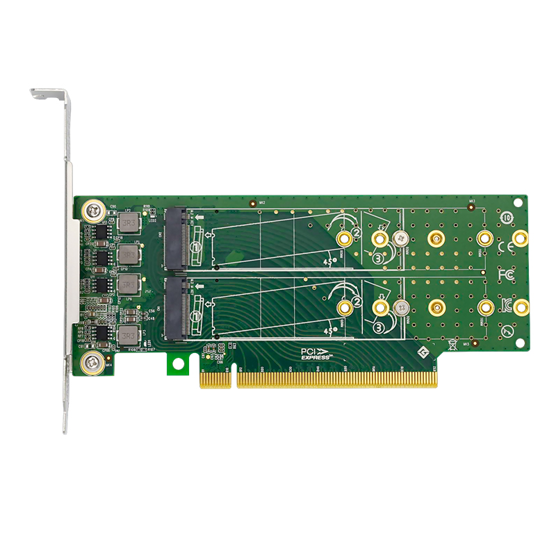 Адаптер LR-LINK, 4xNVMe M.2 SSD, PCI-Ex16