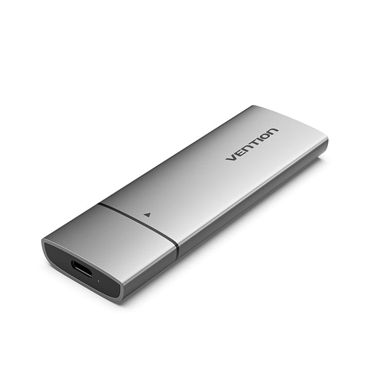 Внешний бокс Vention, 1xM.2 NGFF (B-Key/B&M Key) USB 3.1 Type-C 2230/2242/2260/2280, серый (KPFH0) - фото 1