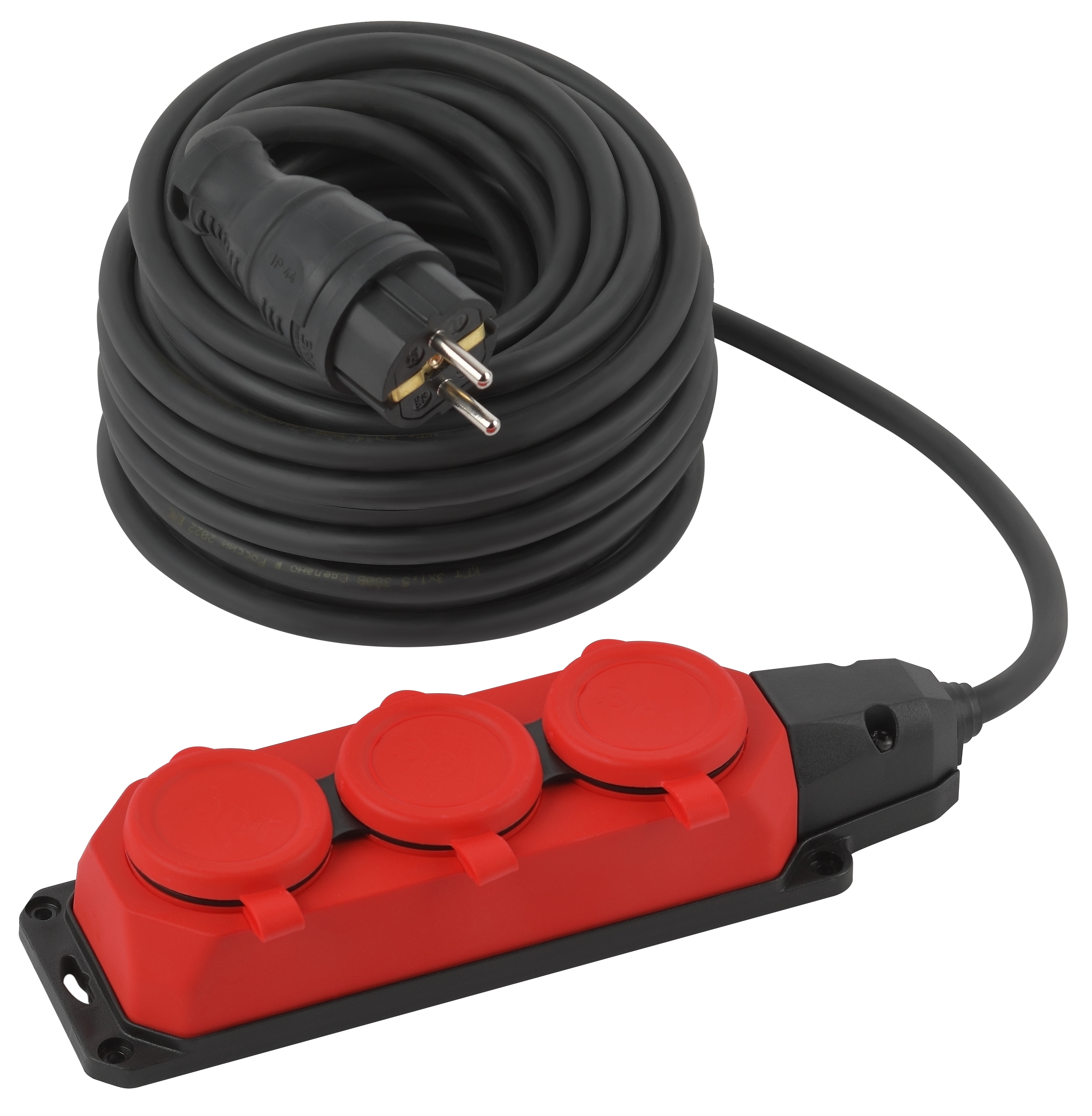 Удлинитель Эра UK-3e-3x1,5-20m-IP44(KG) 3-розетки, 20 м