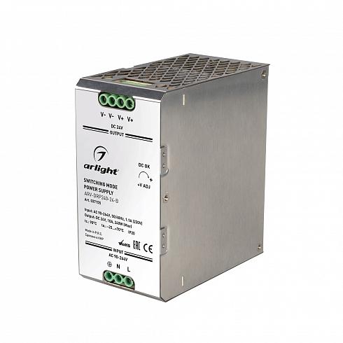 

Блок питания Arlight ARV ARV-DRP240-24-B 240 Вт для светодиодных изделий, 10А, серый (037155), ARV-DRP240-24-B