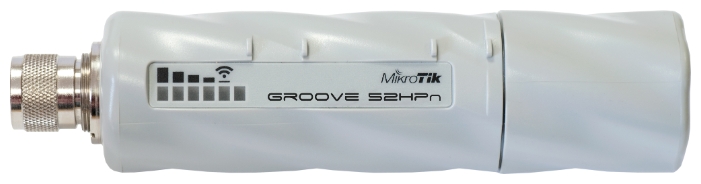 Точка доступа MikroTik GrooveA 52HPn, LAN: 1x100 Мбит/с, 802.11n, 2.4 / 5 ГГц, до 125 Мбит/с, внешних антенн: 1x6dBi, PoE (RBGrooveA-52HPn)