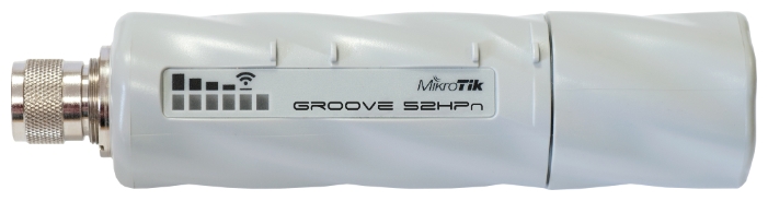 

Точка доступа MikroTik GrooveA 52HPn, LAN: 1x100 Мбит/с, 802.11n, 2.4 / 5 ГГц, до 125 Мбит/с, внешних антенн: 1x6dBi, PoE (RBGrooveA-52HPn), GrooveA 52HPn
