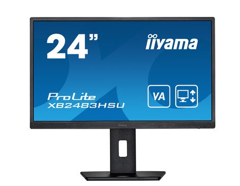 

Монитор 23.8" Iiyama ProLite XB2483HSU-B5 VA, 1920x1080 (16:9), 250кд/м2, 4 мс, 178°/178°, HDMI, DisplayPort, USB-Hub, черный (XB2483HSU-B5), XB2483HSU-B5
