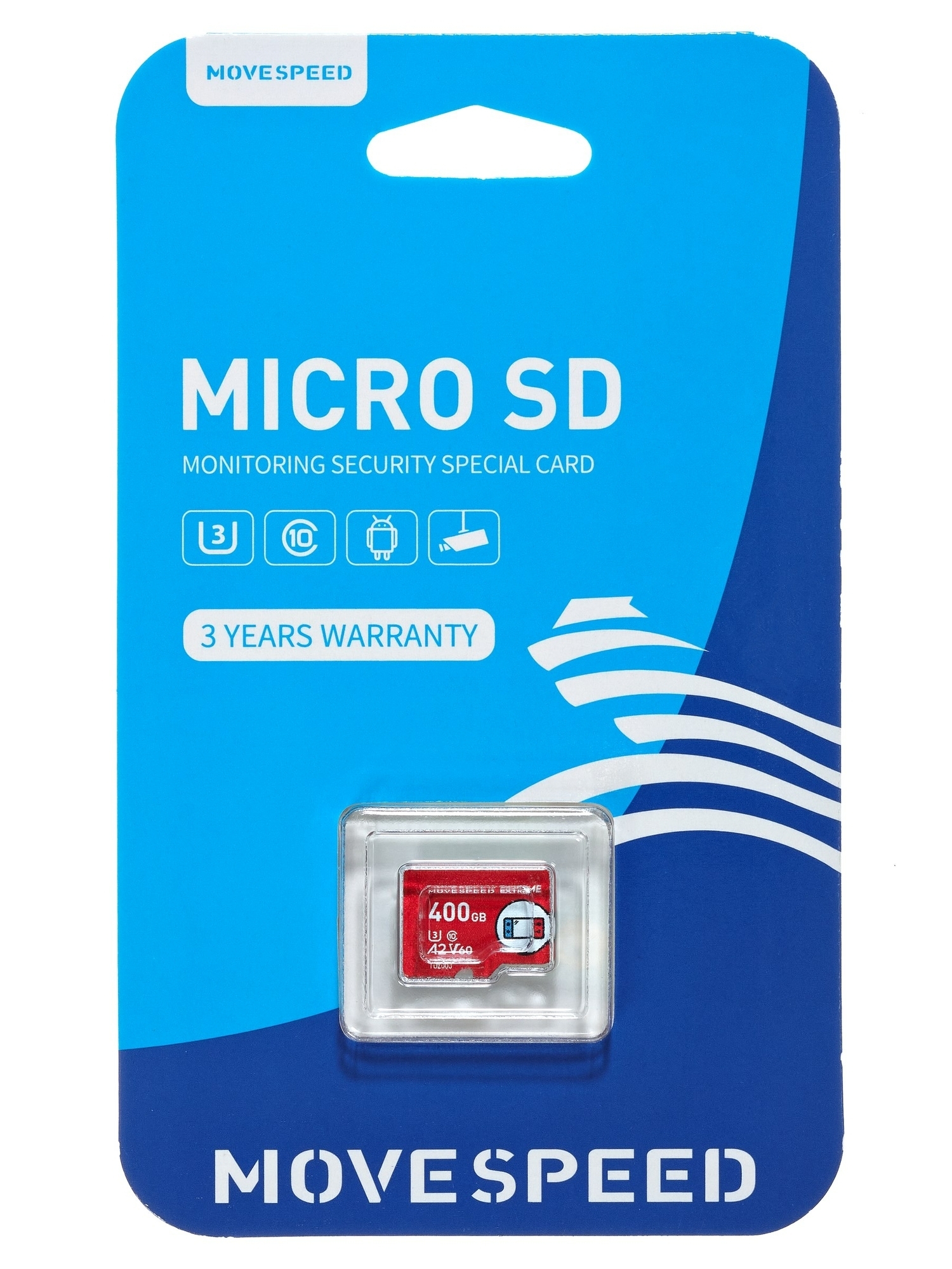 Карта памяти 400Gb microSDXC Move Speed FT300 Class 10 UHS-I U3 V30 (YS-T300-400GB)