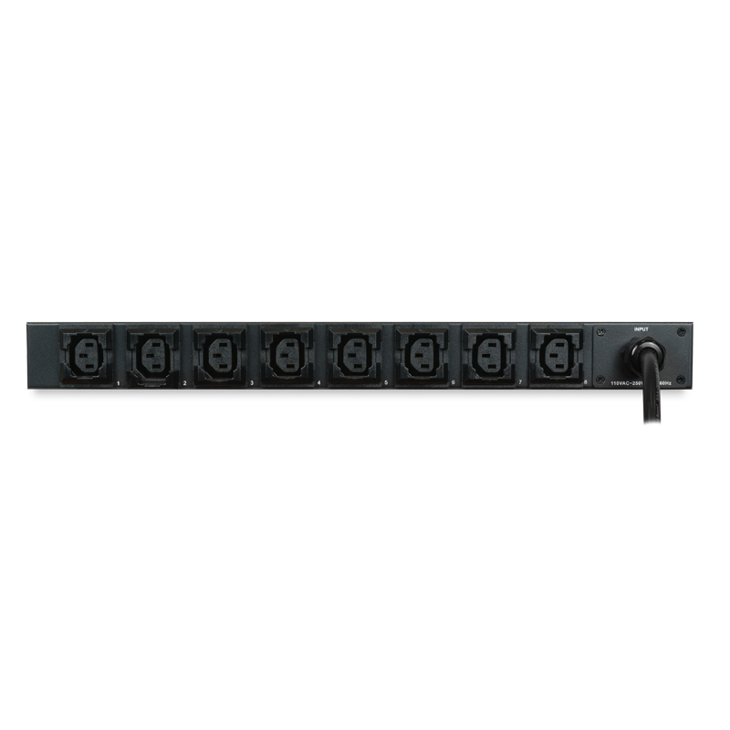Блок розеток (PDU) Nerpa PU IRON Monitored (Outlet Level), 1U, кол-во розеток:8 (8xC13), 16А, черный, кабель питания (NH8125L)