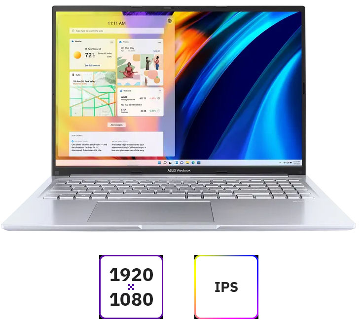 

Ноутбук ASUS VivoBook 16X M1603QA-MB158 16" IPS 1920x1200, AMD Ryzen 5 5600H 3.3 ГГц, 8Gb RAM, 512Gb SSD, без OC, серебристый (90NB0Y82-M00FR0), M1603QA-MB158