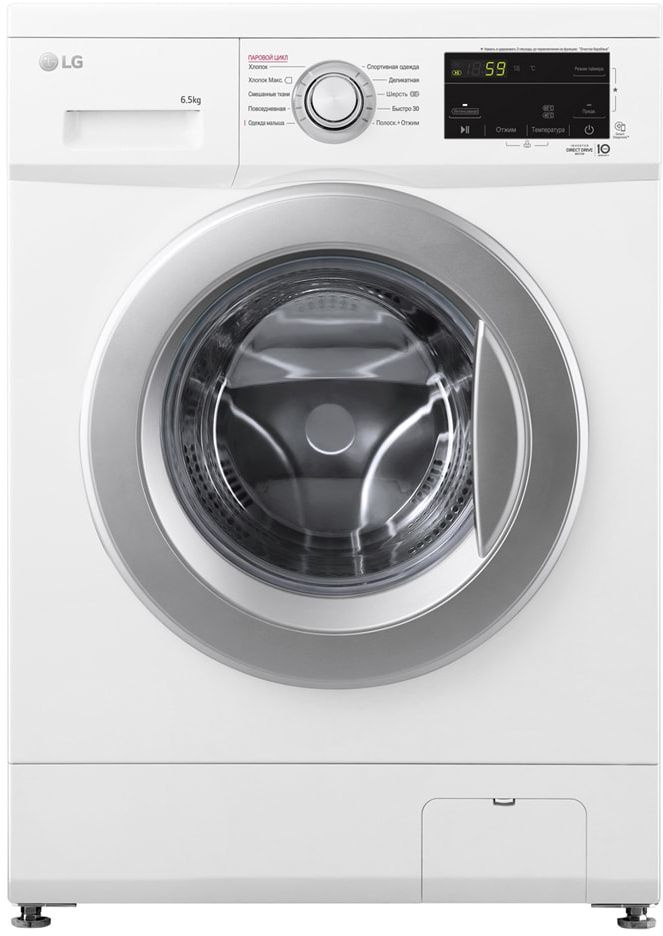 

Стиральная машина LG, 6.5 кг, 1200 об/мин, белый (F2J3WS1W)