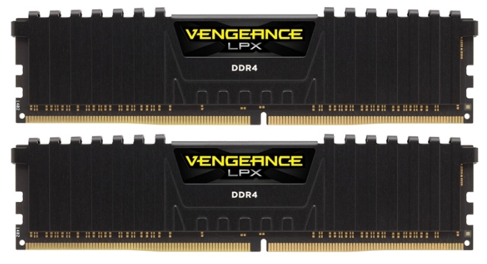 

Комплект памяти DDR4 DIMM 8Gb (2x4Gb), 2666MHz, CL16, 1.2 В, Corsair, Vengeance (CMK8GX4M2A2666C16R), CMK8GX4M2A2666C16R