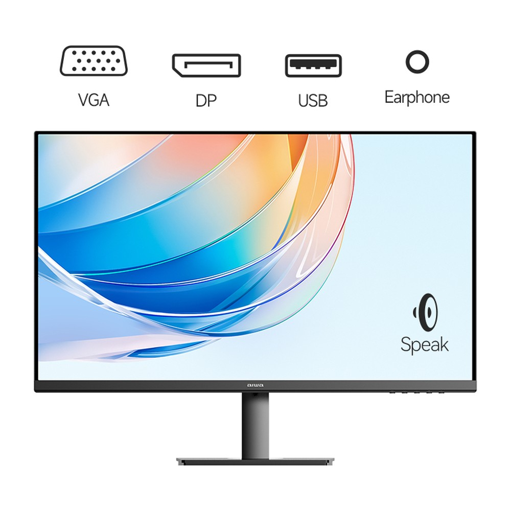 

Монитор 27" Aiwa MF2705-B IPS, 1920x1080 (16:9), 250кд/м2, 5 мс, 178°/178°, FreeSync/G-Sync, VGA, HDMI, DisplayPort, черный (MF2705-B), MF2705-B