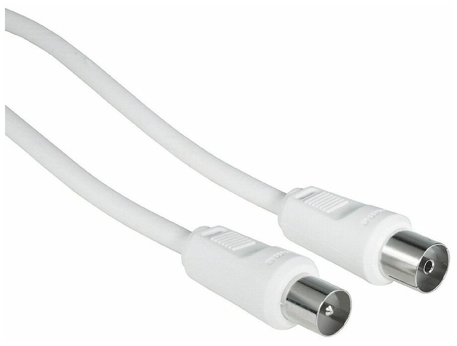 

Кабель Coax(m)-Coax(f), 1.5 м, белый Hama H-11904 (00011904), H-11904