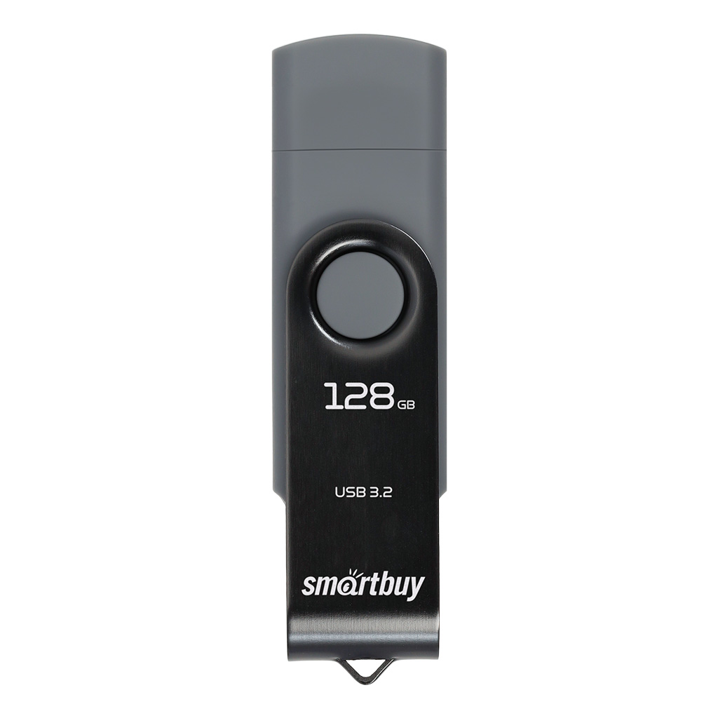 

Флешка 128Gb USB 3.2/Type-C SmartBuy Twist Dual, черный/серый (SB128GB3DUOTWK)