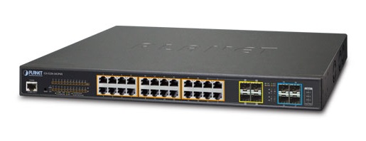 

Коммутатор Planet GS-5220-24UPL4XR, управляемый, кол-во портов: 24x1 Гбит/с, SFP 4x1, кол-во SFP/uplink: SFP+ 4x10 Гбит/с, установка в стойку, PoE: 24x75 Вт (макс. 600 Вт) (GS-5220-24UPL4XR), GS-5220-24UPL4XR