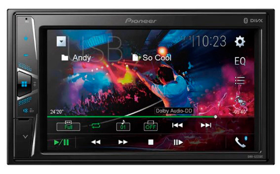 

Автомагнитола Pioneer, 2 DIN, 4x4x50Вт (DMH-G225BT)